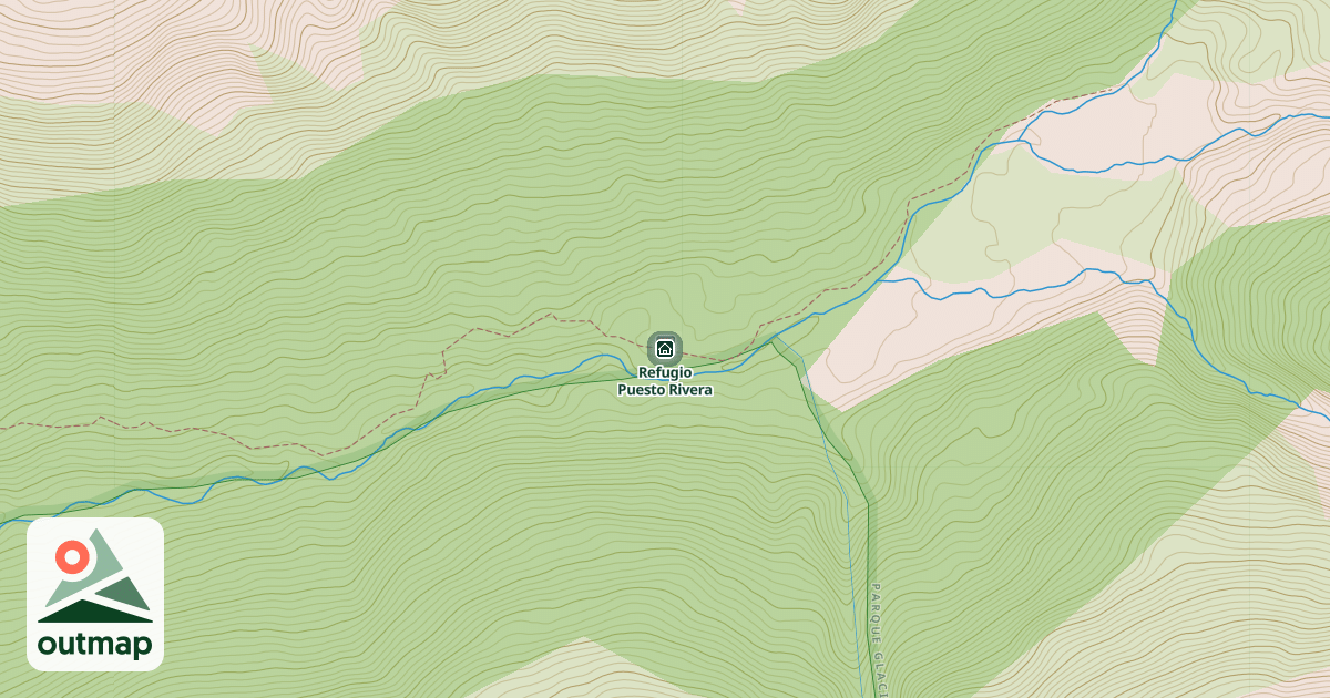 Map of Refugio Puesto Rivera
