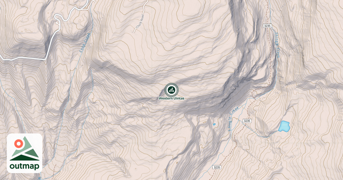 Map of Western Uintas