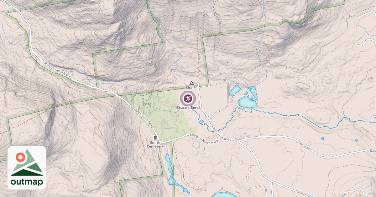 Map of Bruce's Bend