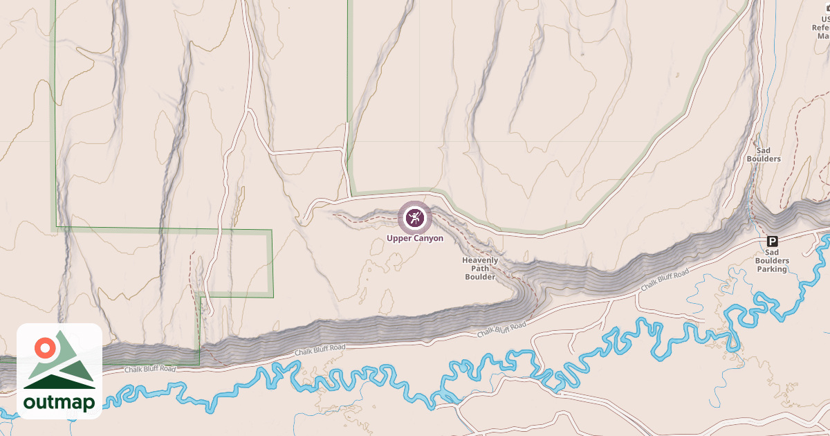 Map of Upper Canyon