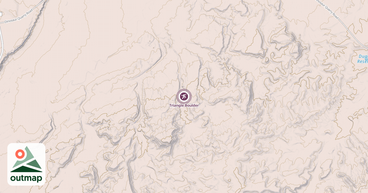 Map of Triangle Boulder