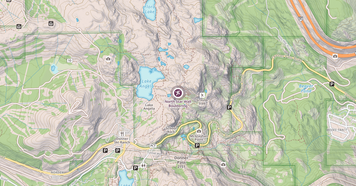 Map preview of North Star Wall Bouldering