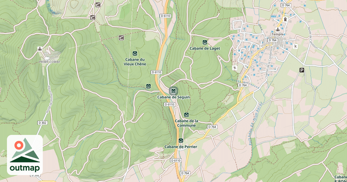Map of Cabane de Seguin
