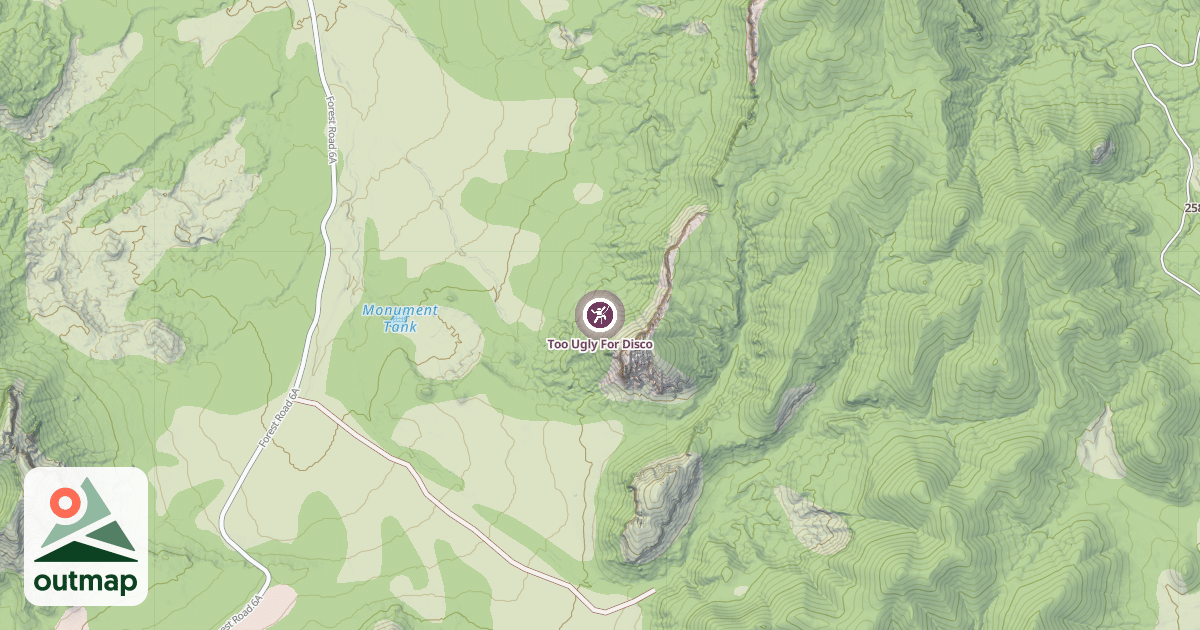 Map of Too Ugly For Disco
