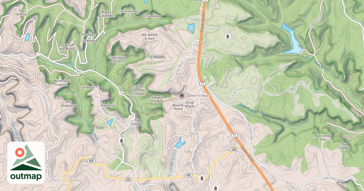 Map of Loaded For Bear