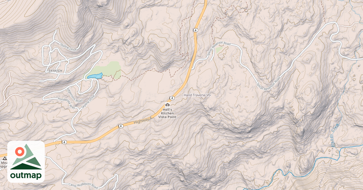 Map of Hand Traverse