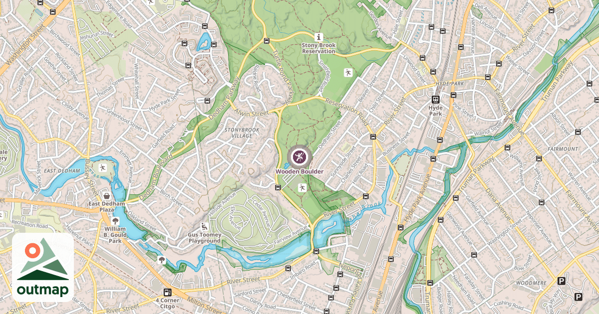 Map of Wooden Boulder