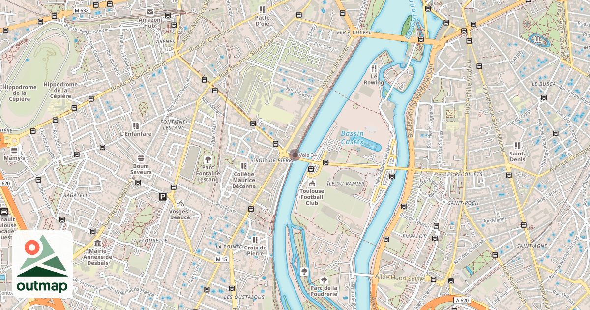 Map of Voie 34