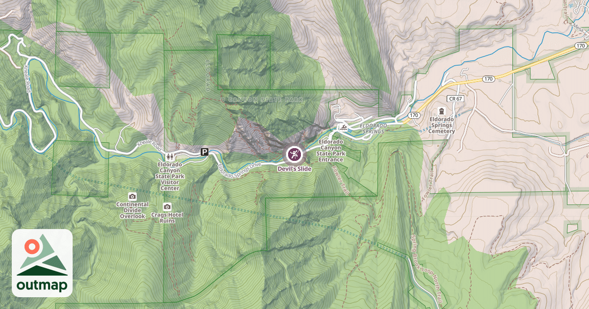 Map of Devil's Slide