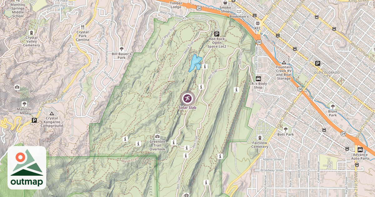 Map of Solar Slab
