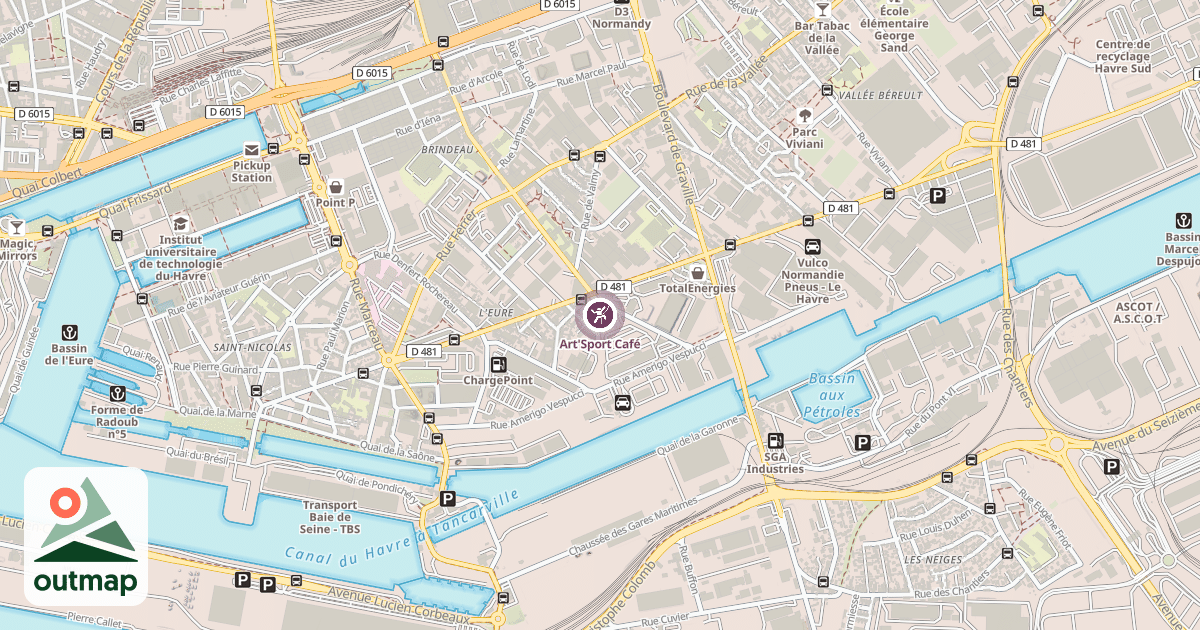 Map of Art'Sport Café