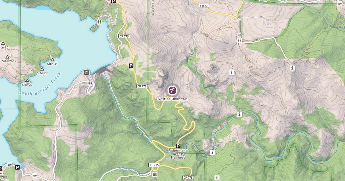 Map preview of Nestled Unknown
