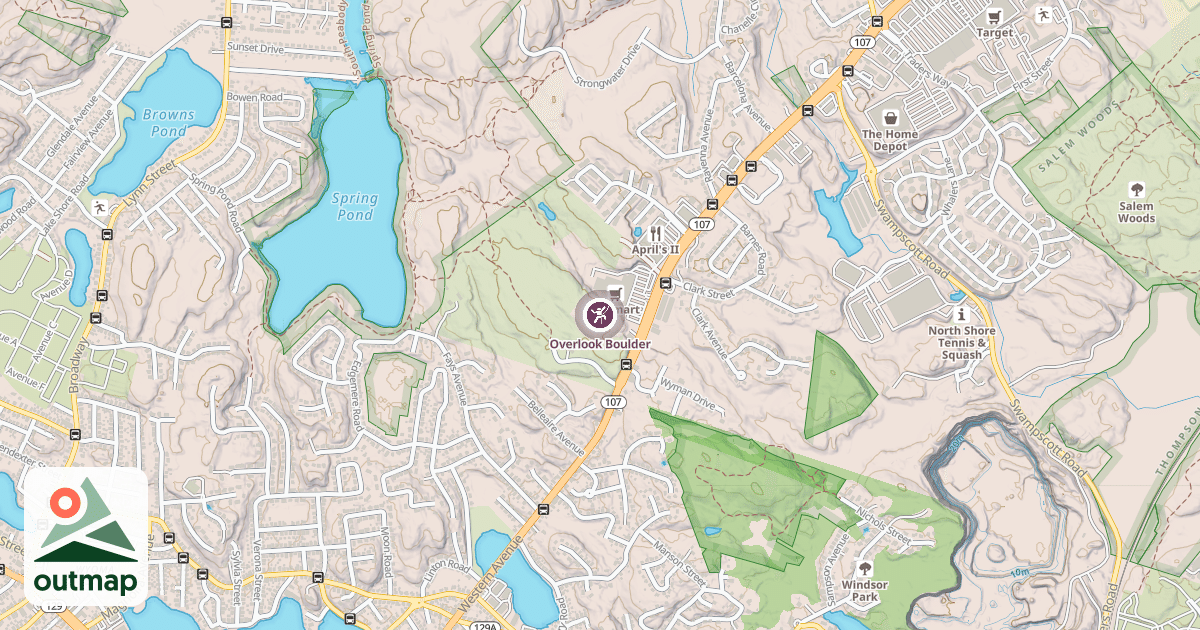 Map of Overlook Boulder