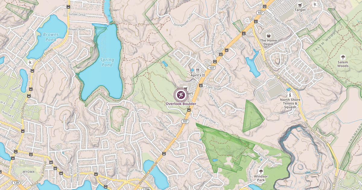 Map preview of Overlook Boulder