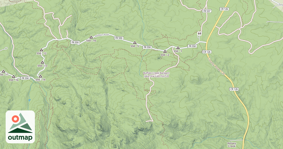 Map of Buffalo Creek Bangerz (aka One Last Fix)