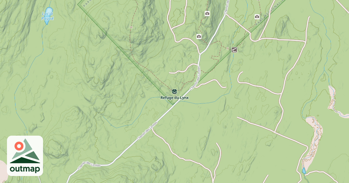 Map of Refuge du Lynx