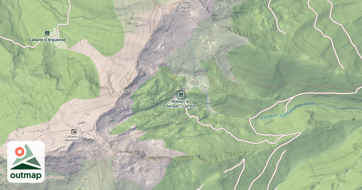 Map of Maison du berger - Larreix
