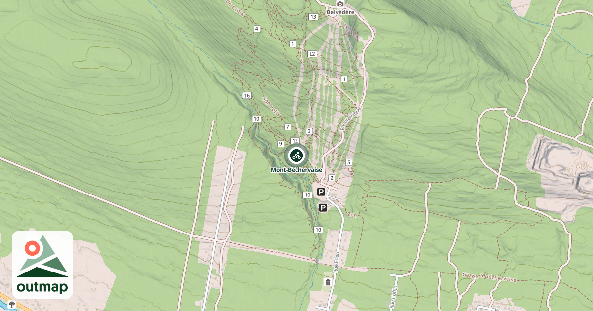 Map of Mont-Béchervaise