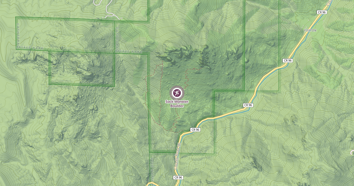 Map preview of Sock Monster Boulder