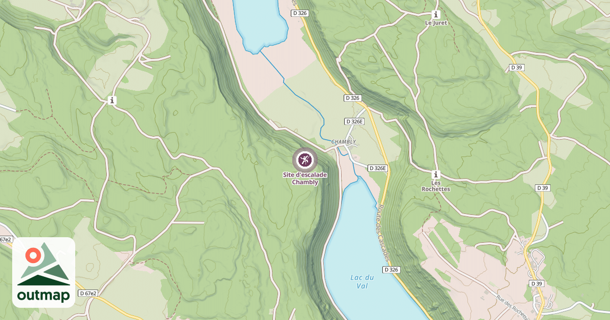 Map of Site d'escalade Chambly