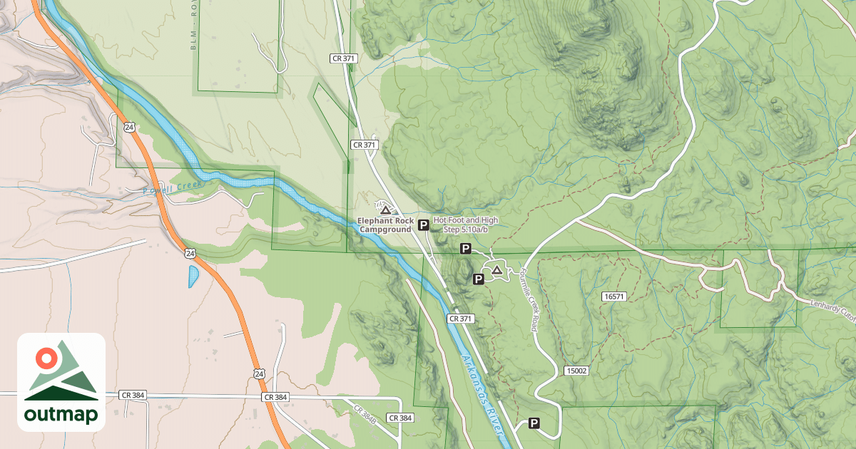 Map of Hot Foot and High Step