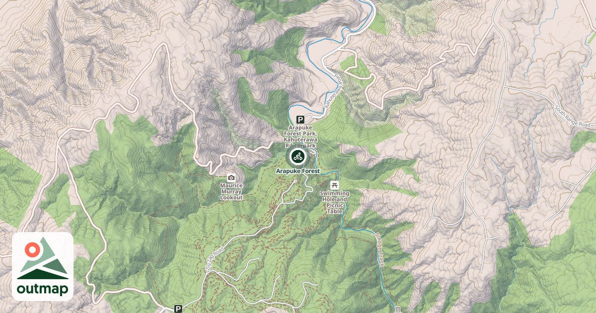 Map of Arapuke Forest