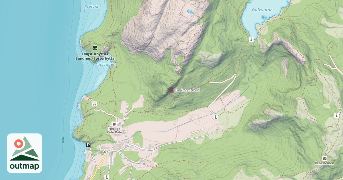 Map of 10m kroppsarbeid