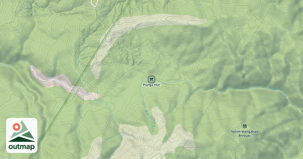 Map of Punga Hut