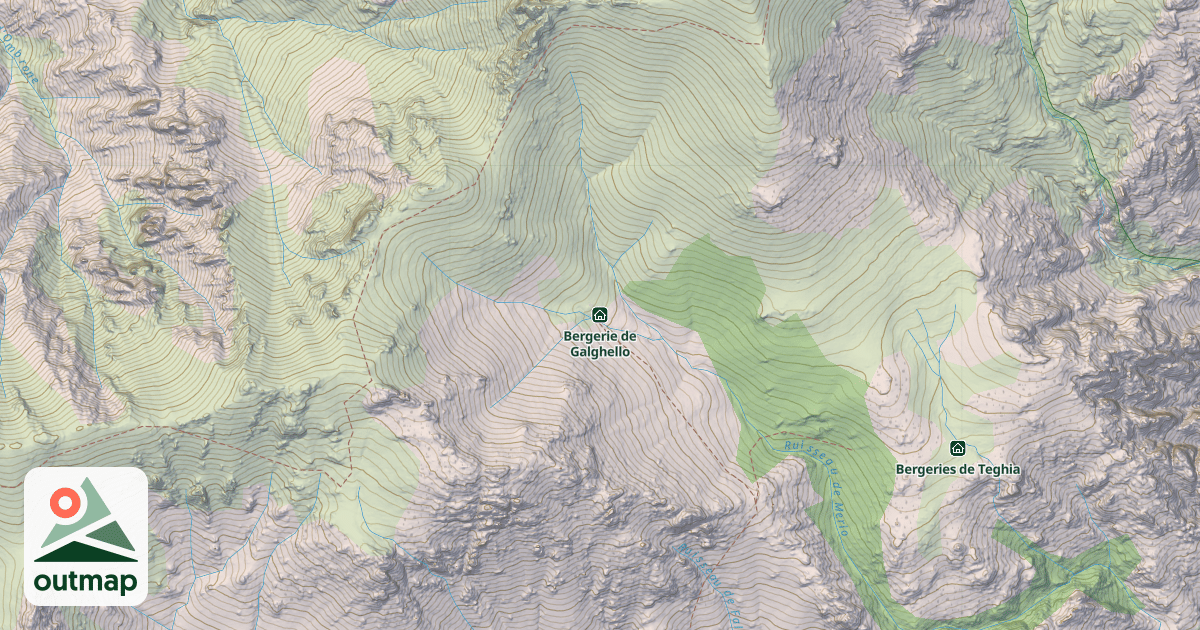 Map of Bergerie de Galghello