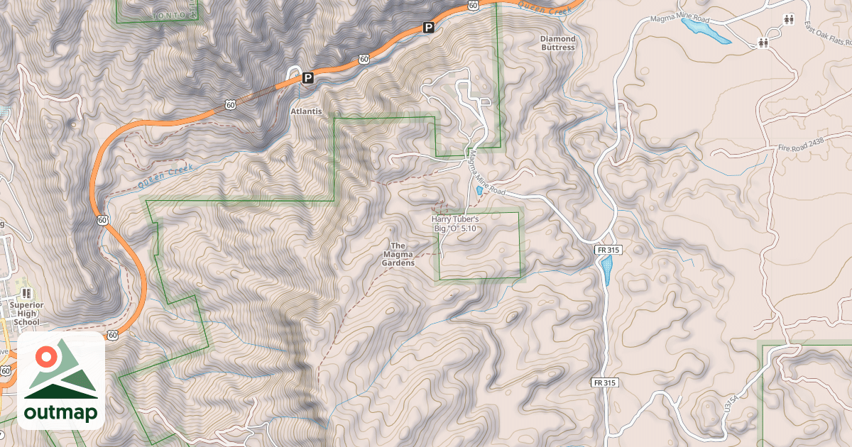 Map of Harry Tuber's Big "O"
