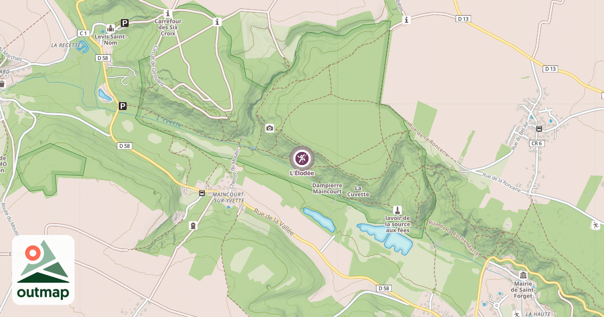 Map of L'Élodée