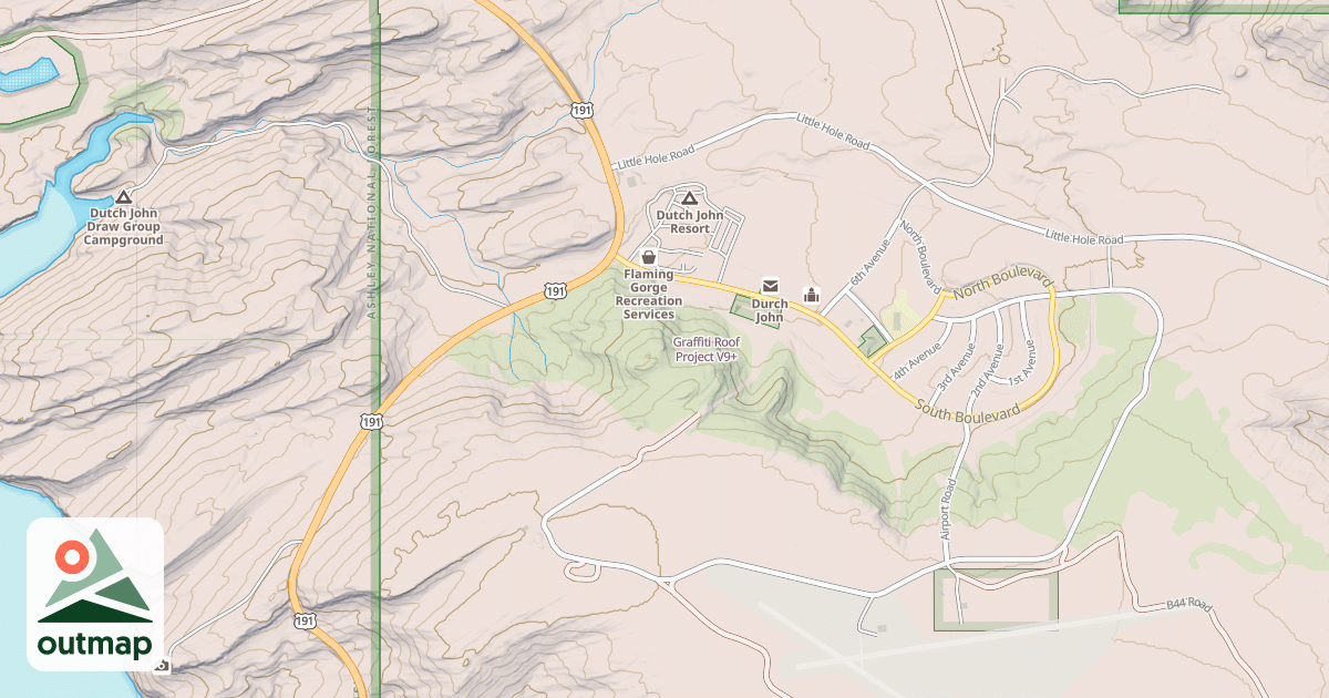 Map of Graffiti Roof Project