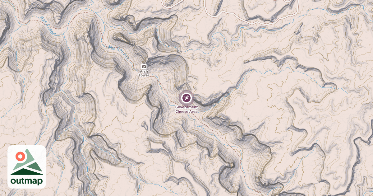 Map of Government Cheese Area