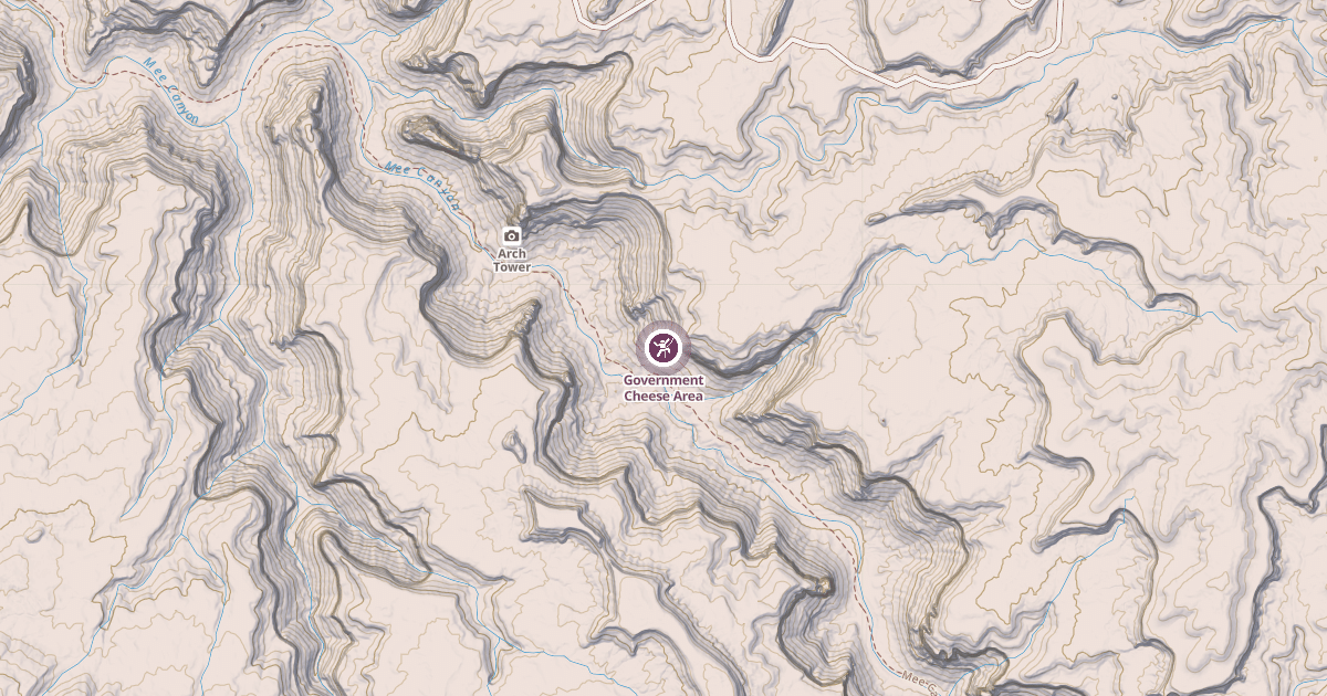 Map preview of Government Cheese Area