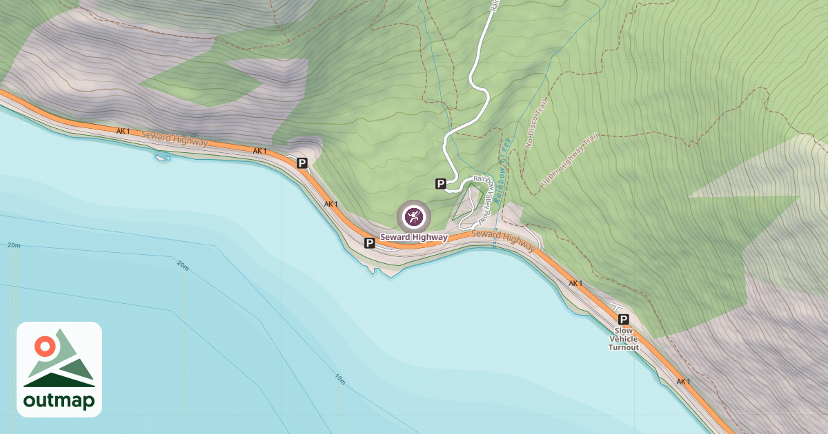 Map of Seward Highway