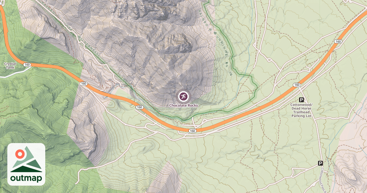 Map of Chocolate Rocks
