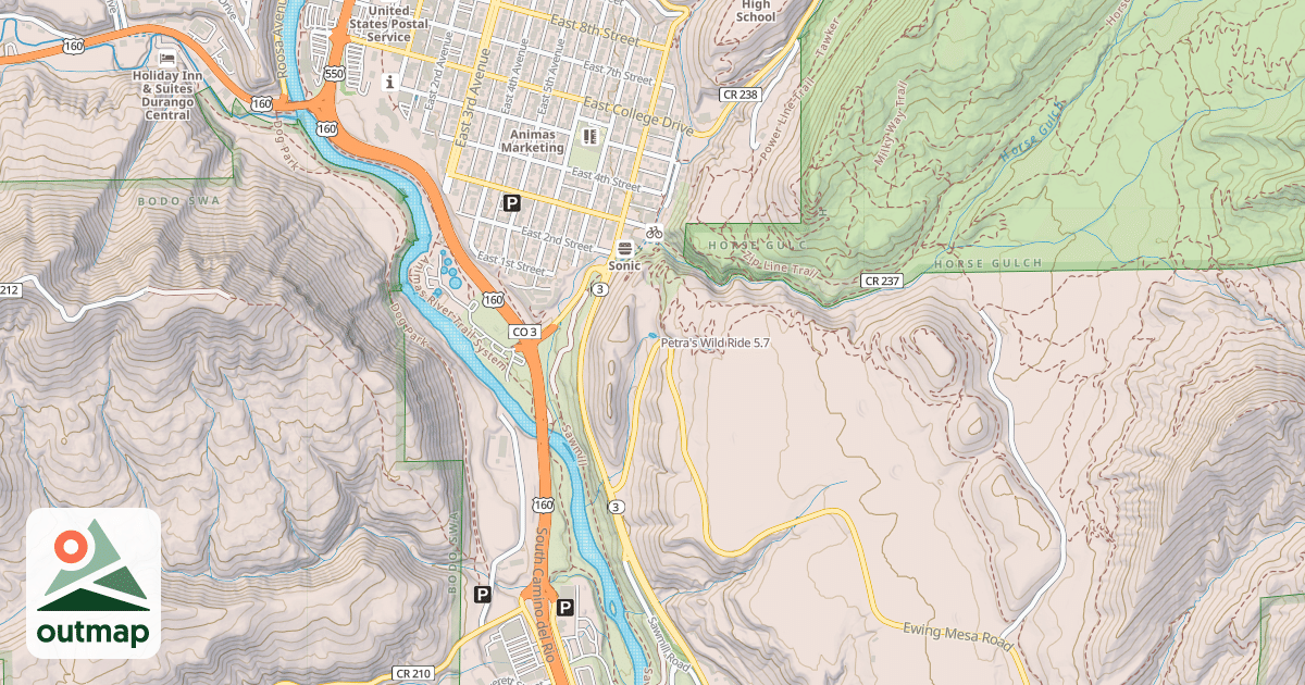 Map of Petra's Wild Ride