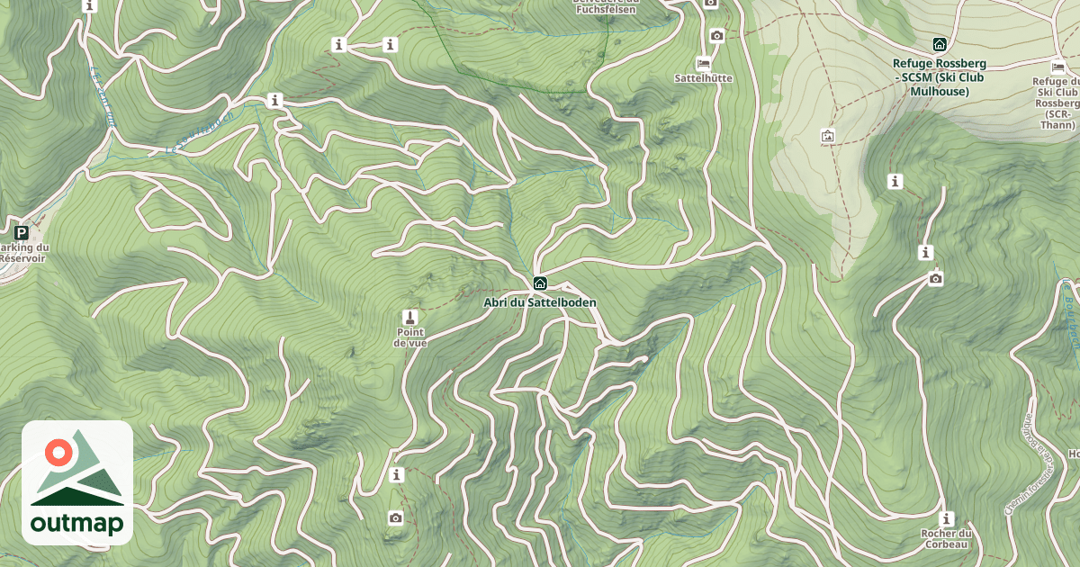 Map of Abri du Sattelboden