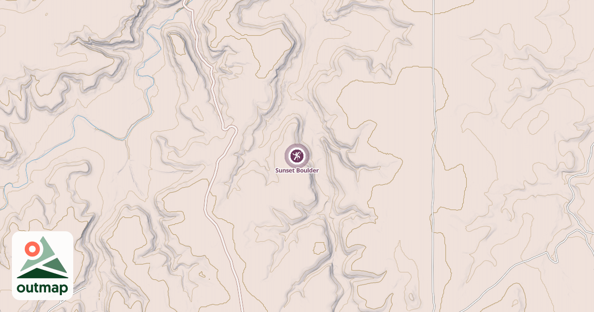 Map of Sunset Boulder
