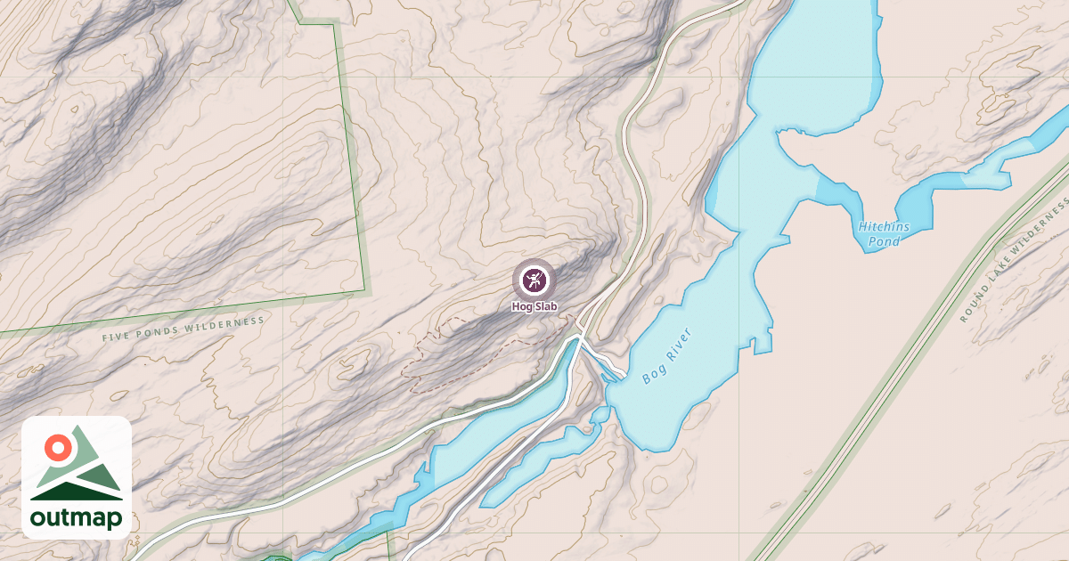 Map of Hog Slab