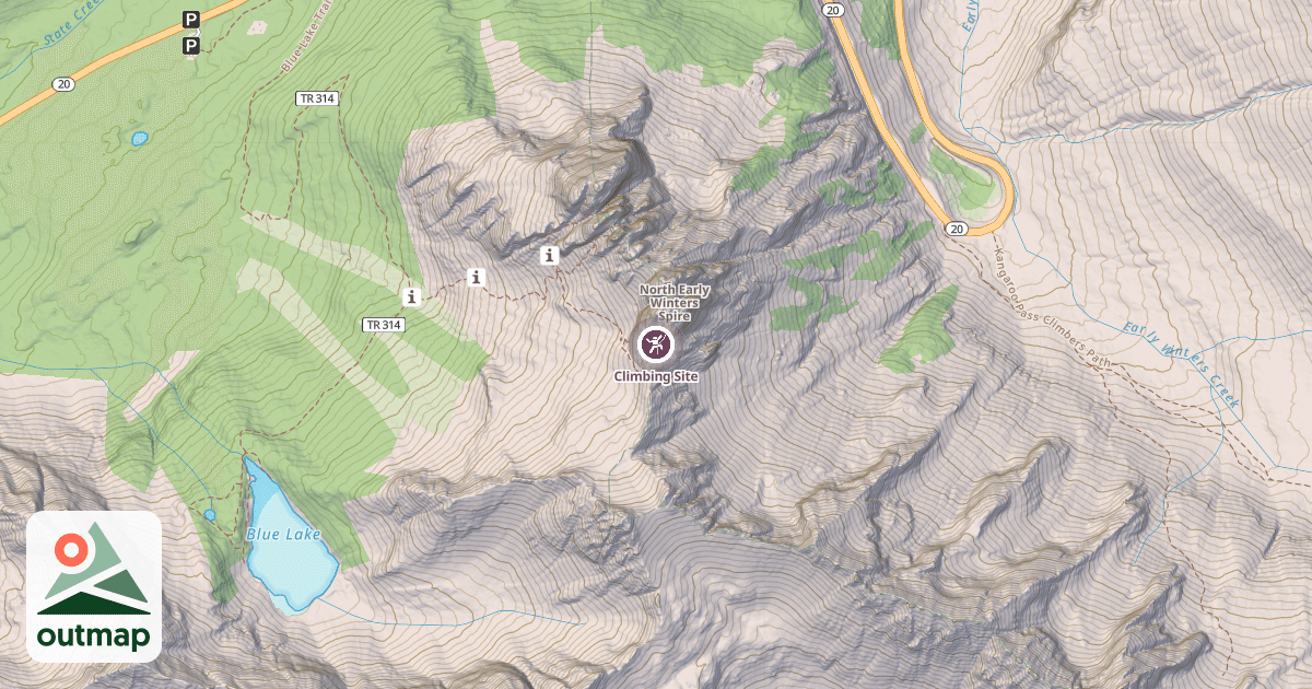 Map of Climbing Site