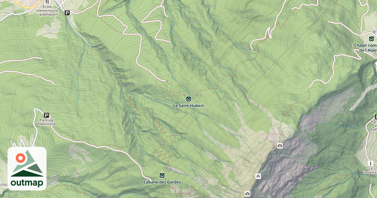 Map of Le Saint-Hubert