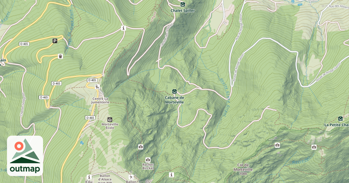 Map of Cabane de Morteville
