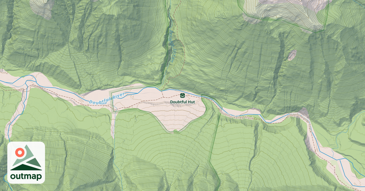 Map of Doubtful Hut