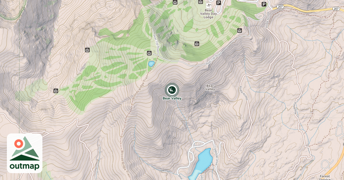 Map of Bear Valley