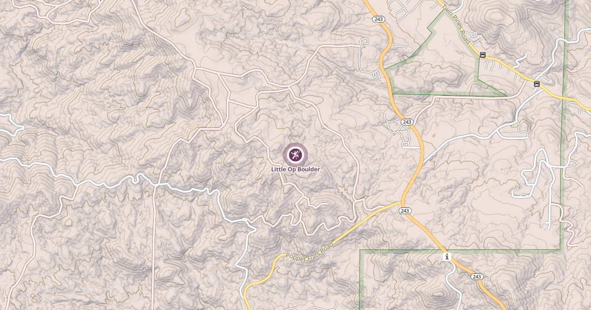 Map preview of Little Op Boulder