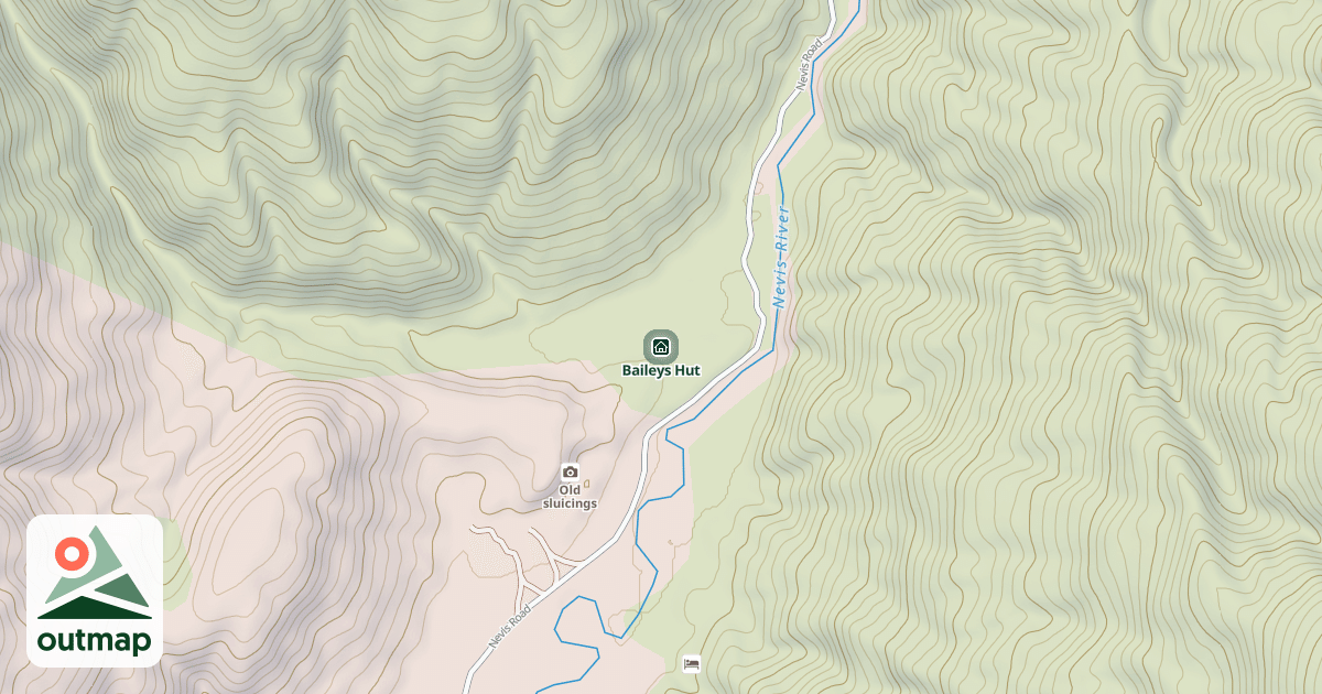 Map of Baileys Hut