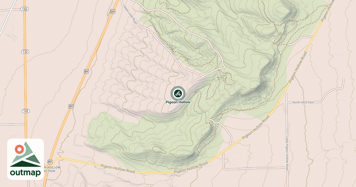 Map of Pigeon Hollow