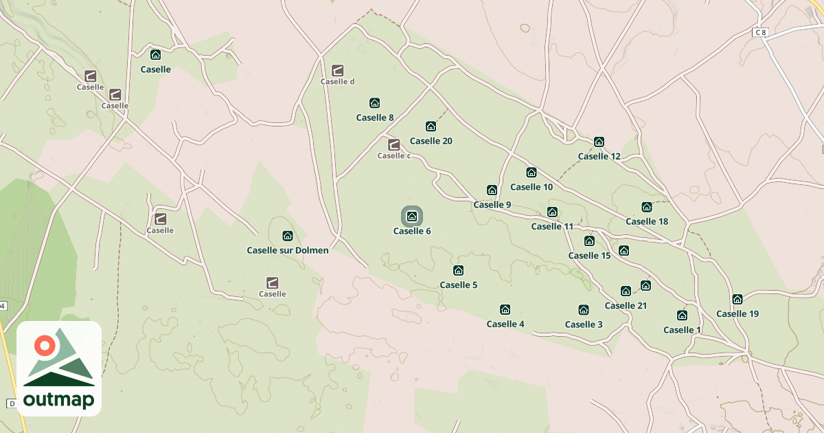 Map of Caselle 6