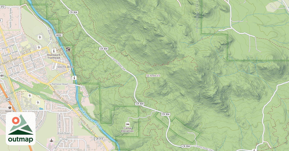 Map of SE Arete